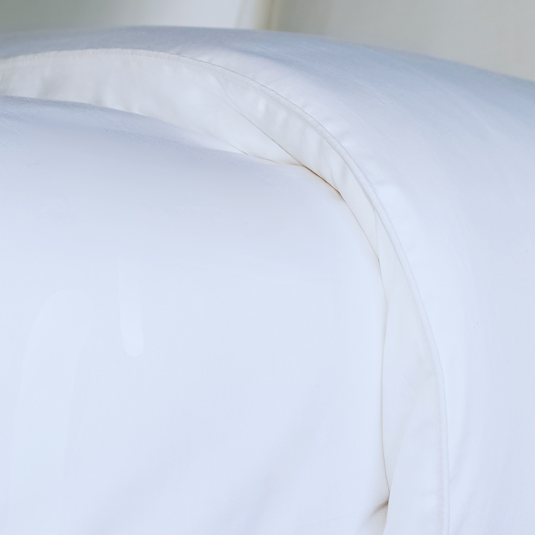 Paulette Maray King Polished Bed Bundle - Luxury Long-Staple Bedding in Snow White