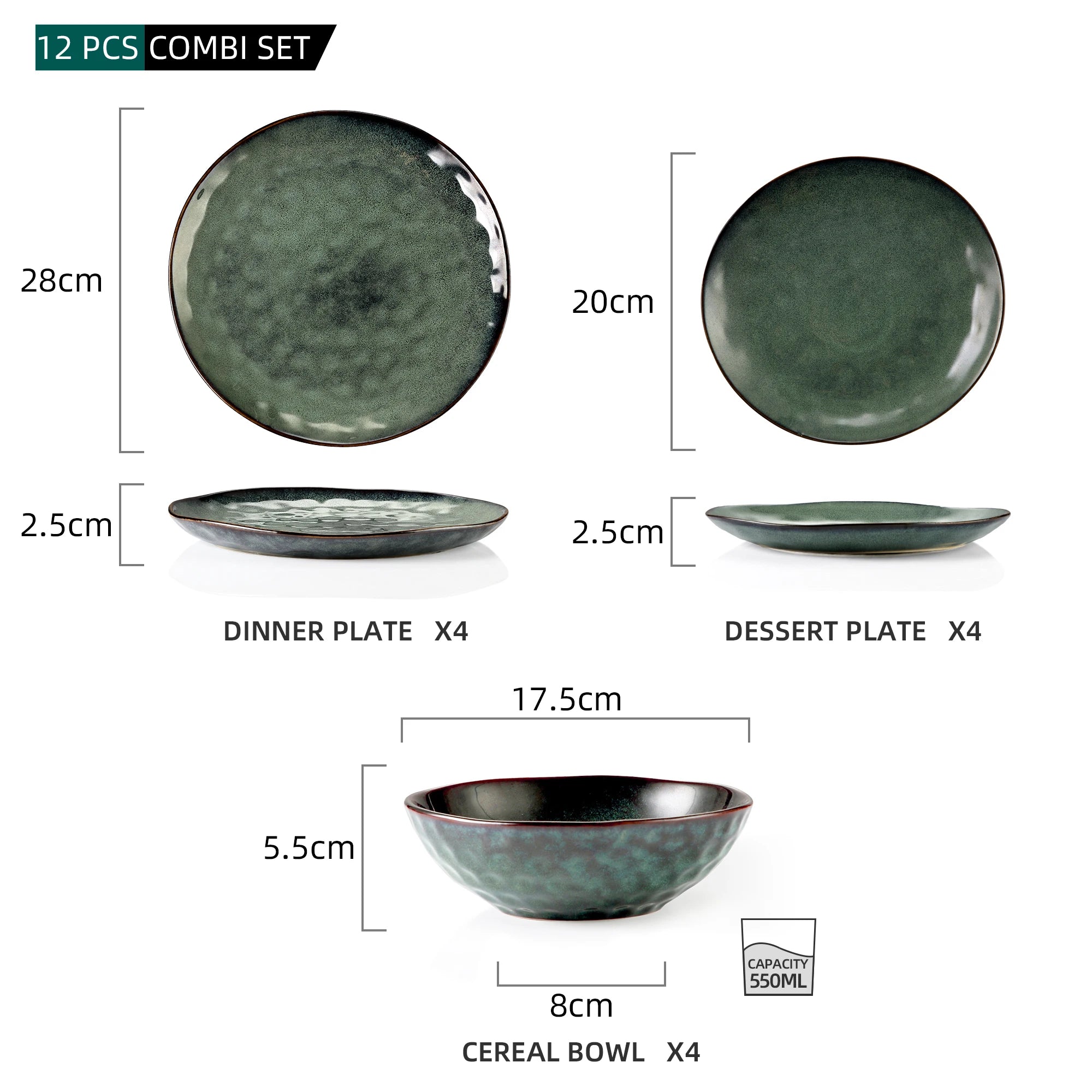 VANCASSO Starry Green Dinnerware