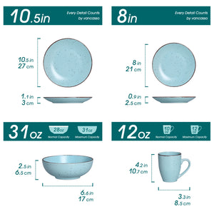 VANCASSO Moda Blue Dinnerware