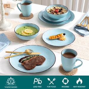 VANCASSO Moda Blue Dinnerware