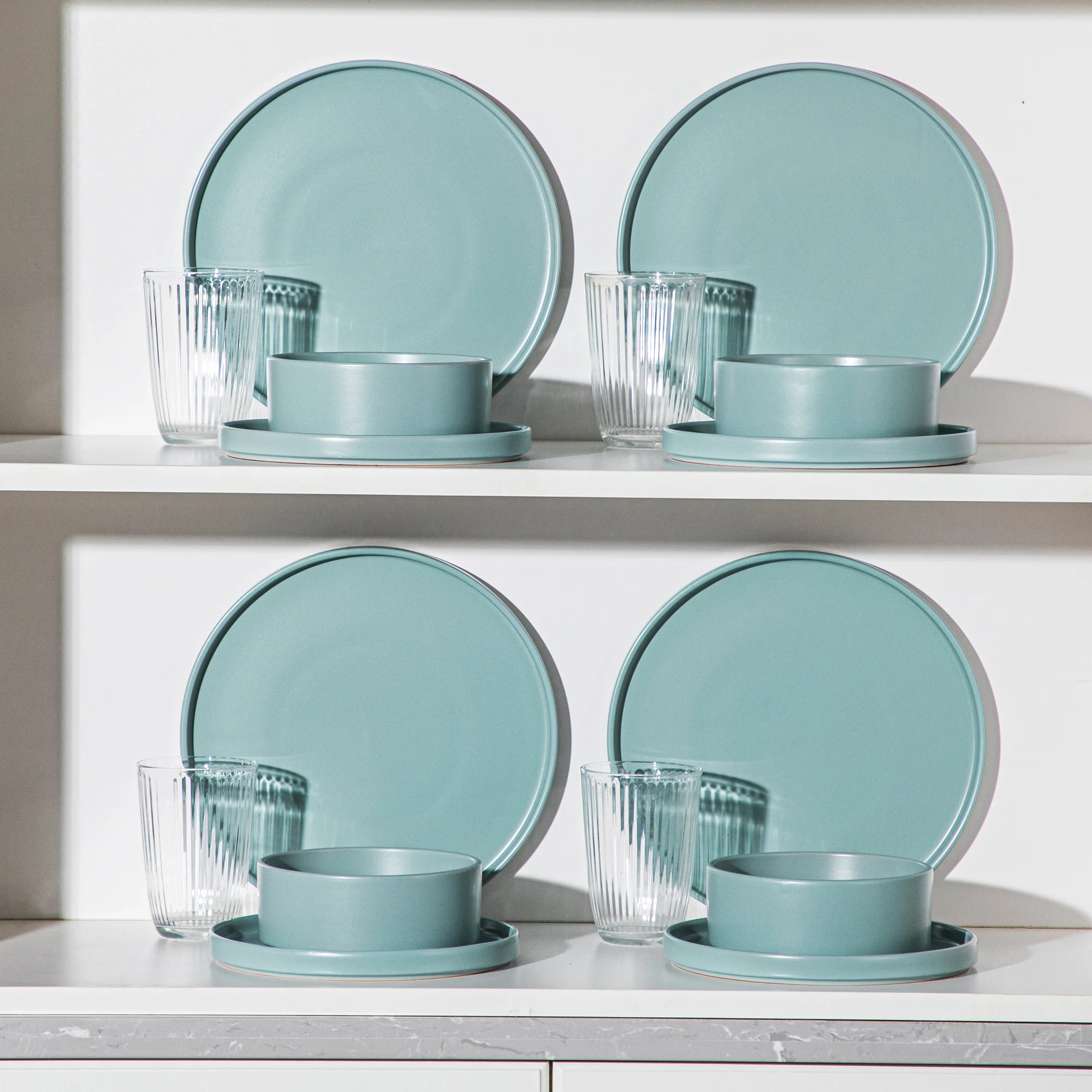 VANCASSO VENUS Aqua Dinnerware Polished Kitchen Home