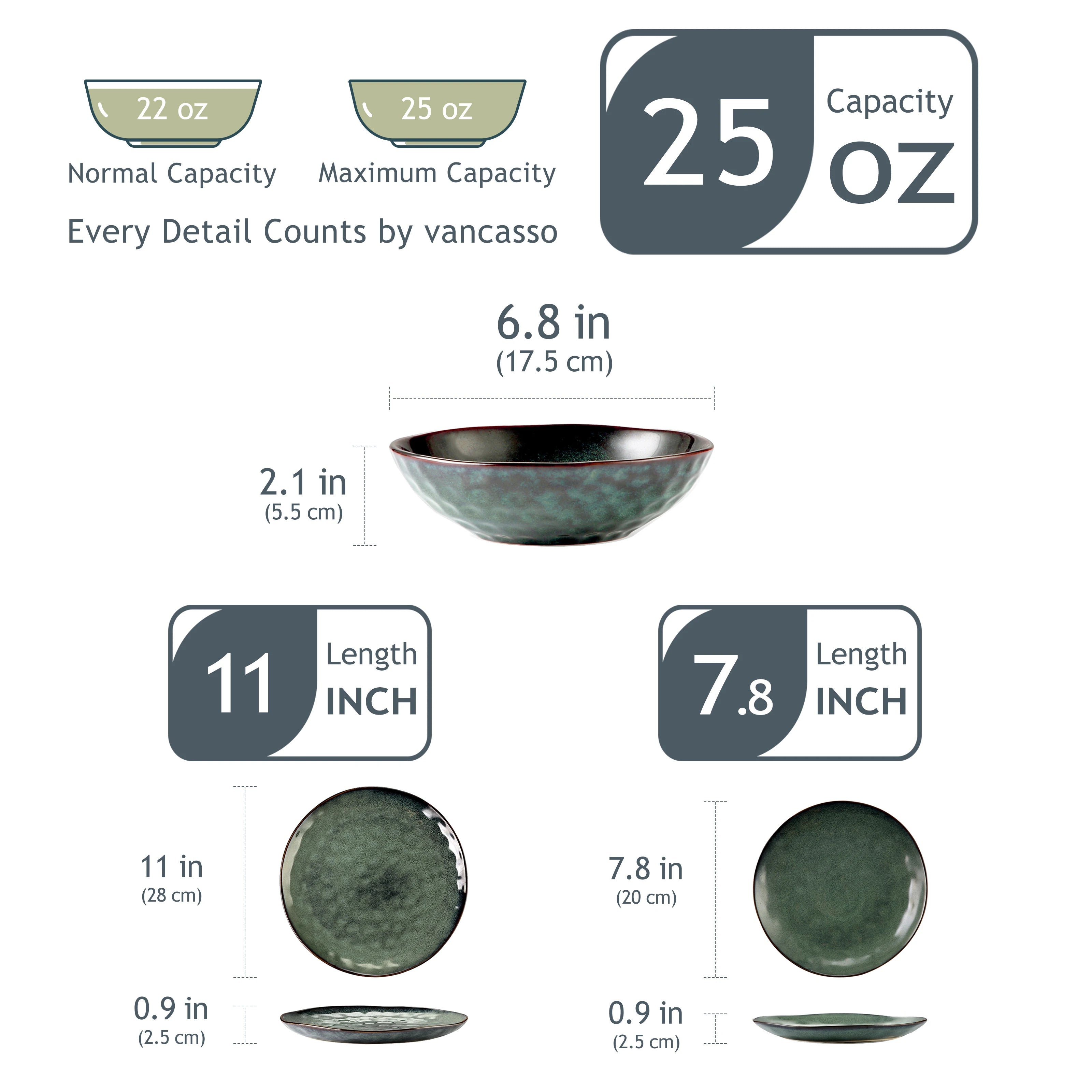 VANCASSO Starry Green Dinnerware